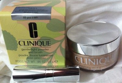 New Clinique Gentle Light Powder and Brush 03 Glow Discontinued