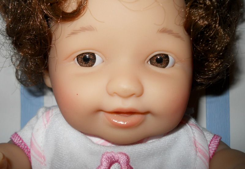 Berenguer Doll 10” Baby Girl Doll All Vinyl Pigtails