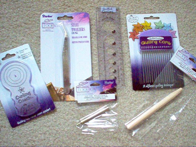   TOOLS QUILLING ACCESSORIES COMB CURLING COACH CIRCLE SIZER TWEEZER