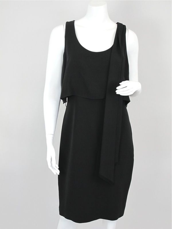 15 215 CHANEL at SOCIALITE AUCTIONS Sz 42 Black Sheath Dress