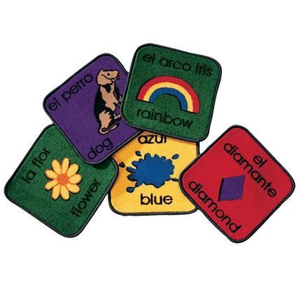 Spanish Bilingual Ell ESL Rug Classroom Carpet Squares