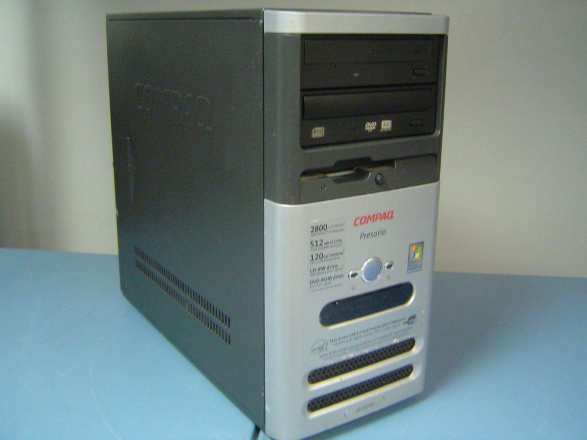 COMPAQ PRESARIO S6300NX AMD ATHLON XP 2800+ TOWER COMPUTER PC ASUS