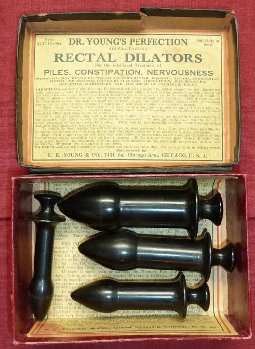 Dr Youngs Rectal Dilators Complete Boxed Set Quack Medicine Joke Gift