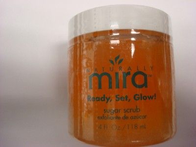 Naturally Mira Ready, Set, Glow Sugar Scrub 4 Fl. Oz. Lot of 2