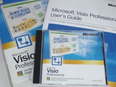 Microsoft Visio Professional Version 2002 Upgrade PC CD Complete