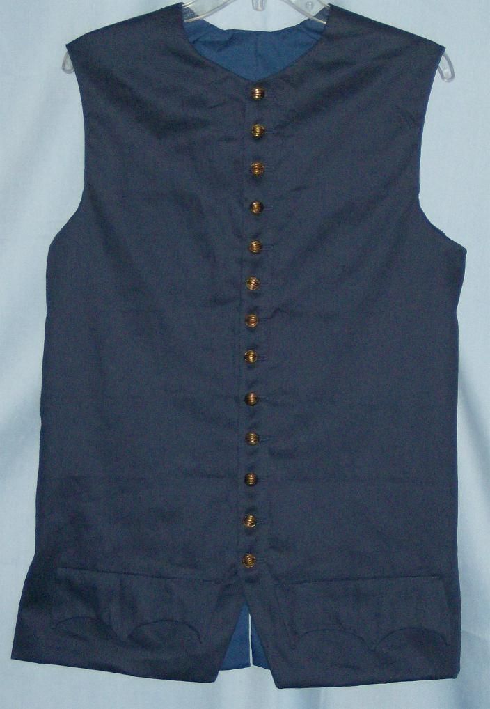 Adult Waistcoat Colonial POTC Pirate Rev War Custom