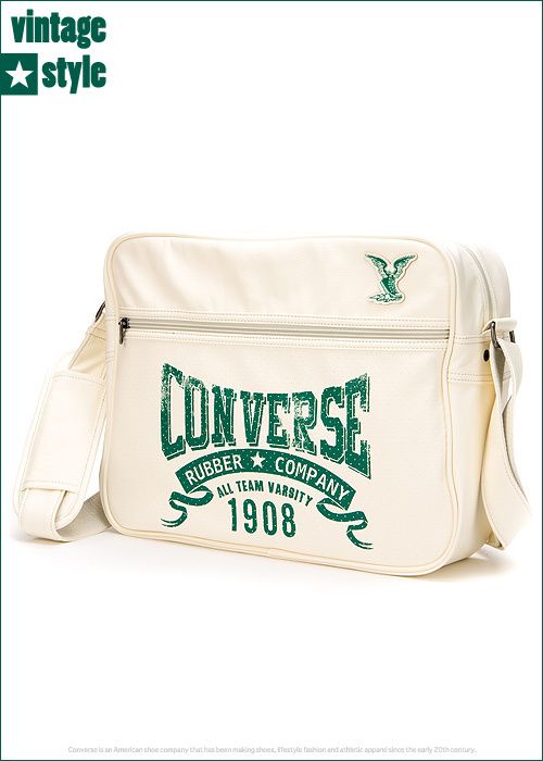 Brand New Converse Unisex Shoulder Messenger Bag Cream White