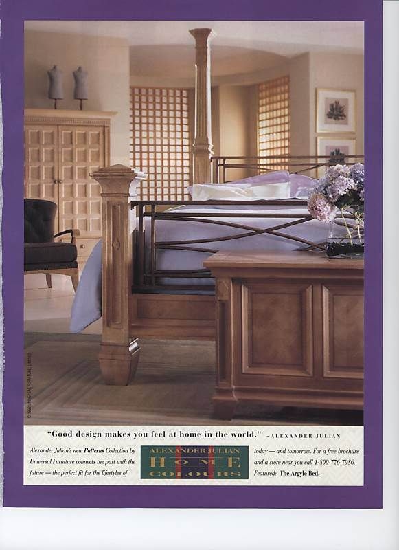 Alexander Julian Home Colours 1998 Magazine Ad