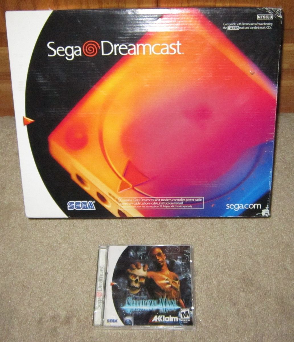 Sega Dreamcast Gray Console New Complete with Game RARE