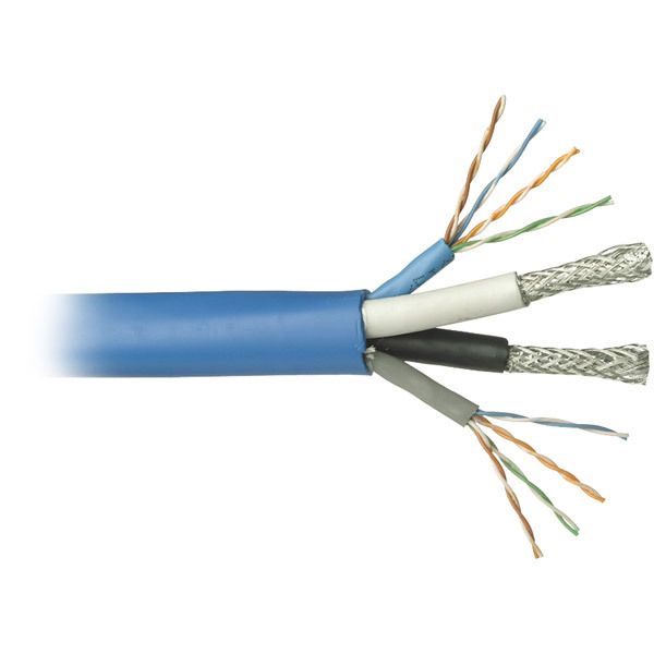 Cat5e 2 RG6 Quad Bundled Coax Composite Cable 500