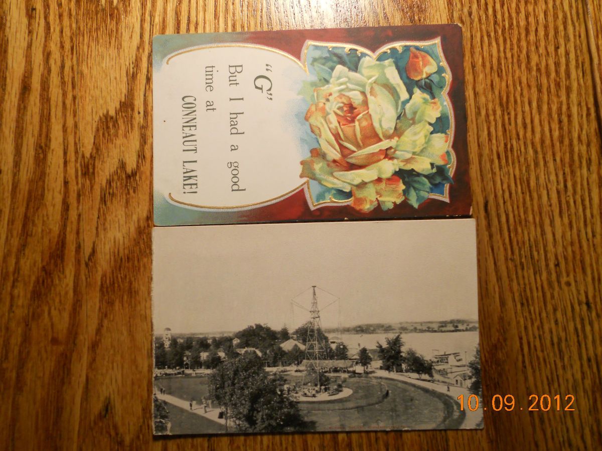 CONNEAUT LAKE PA 2 CARDS