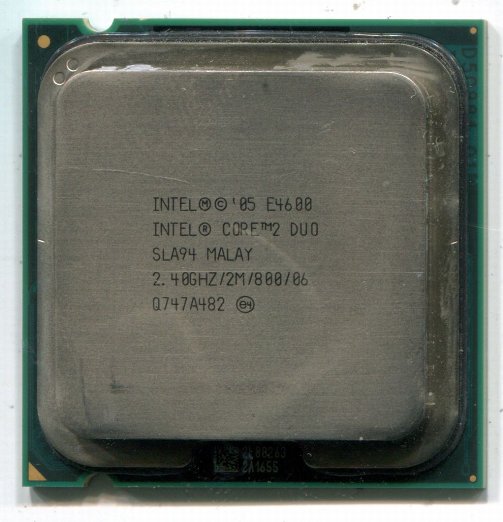 Intel Core 2 Duo E4600 CPU SLA94 2 4 GHz 2M 800 C2D Conroe