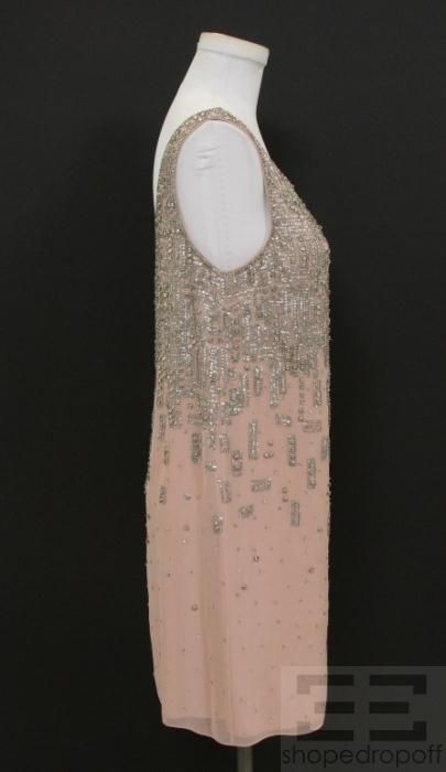 Collette Dinnigan Original One of 70 Rose Silk Sequin Dress New $2000