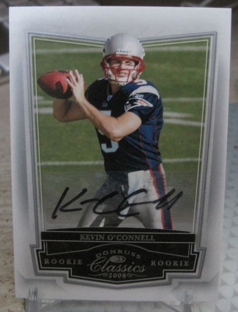 Kevin OConnell Rookie Auto 2008 Donruss Classics New England Patriots