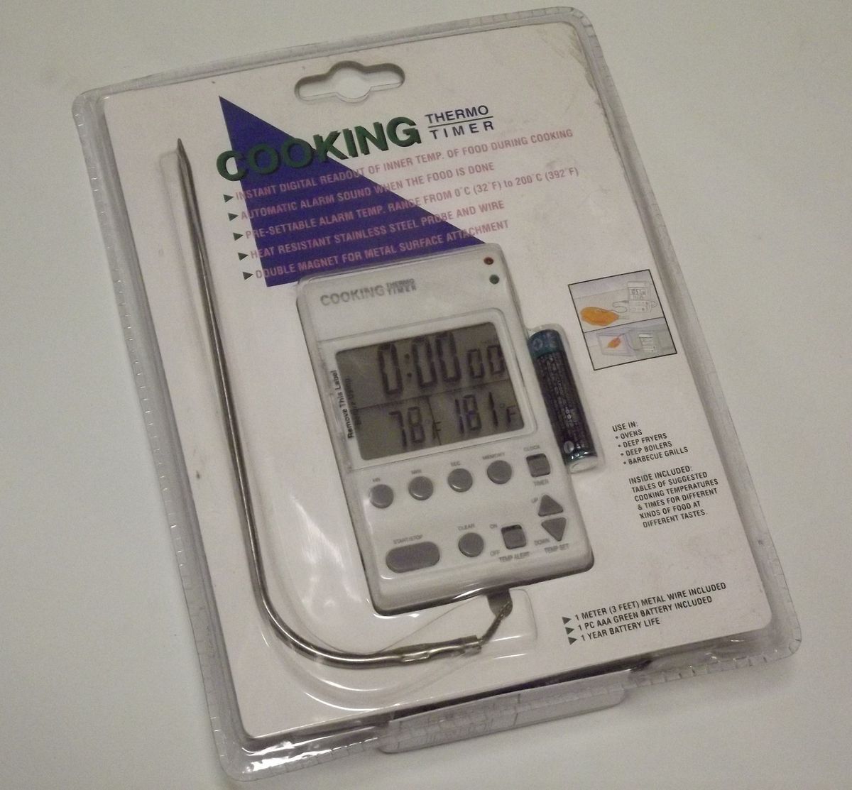 Brinkmann Electronic Cooking Thermometer Timer 812 5030 0