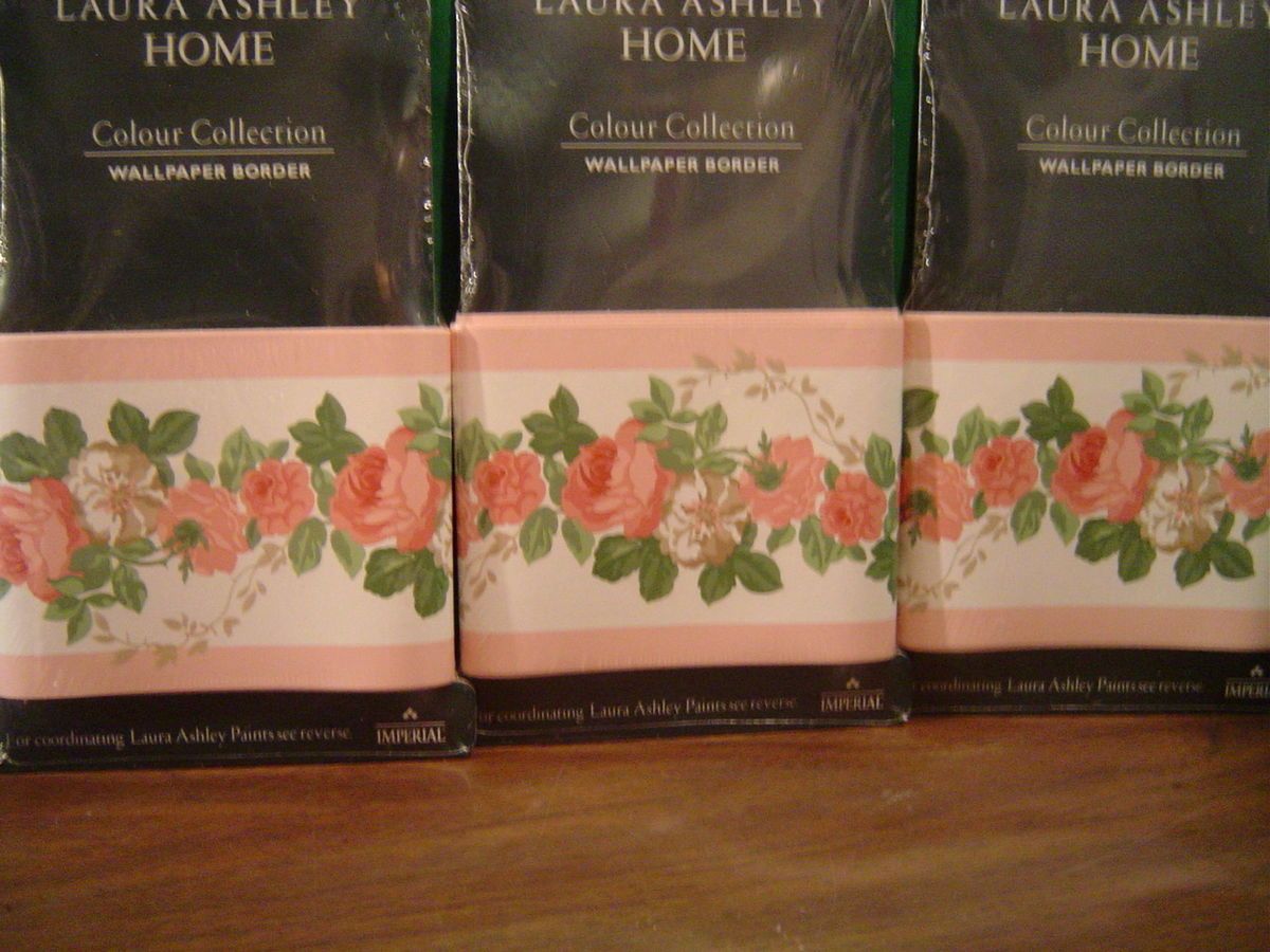   Shabby Chic Roses ISABELLE Borders 3 Packs Wallpaper Cottage Rose