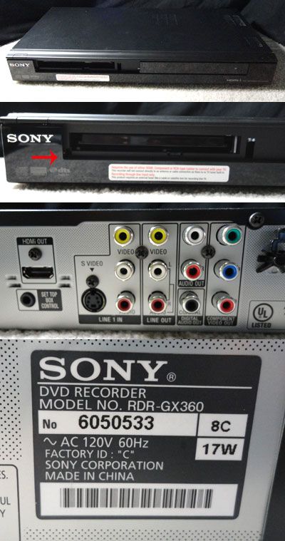 the DVD input part doesnt has door/Cover on it ** See picture