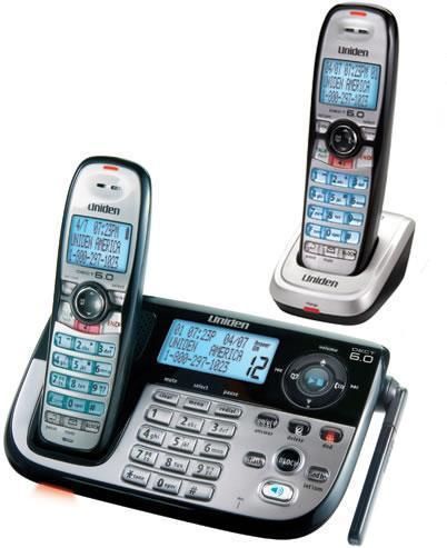 Uniden DECT2185 2 DECT 6.0 Cordless Phone w/2 Handsets, Answering
