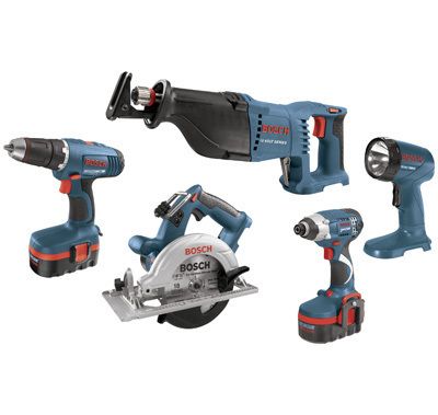 Bosch 18V 5 Piece Cordless Set CPK51 18 Drill Impact Recip Cir Saw