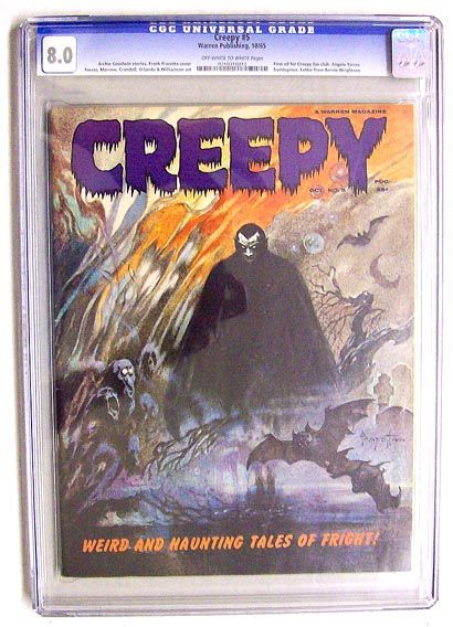 CREEPY #5 WARREN PUBLS. CGC 8.0 VF  JERRY WEIST COLLECTION 1965