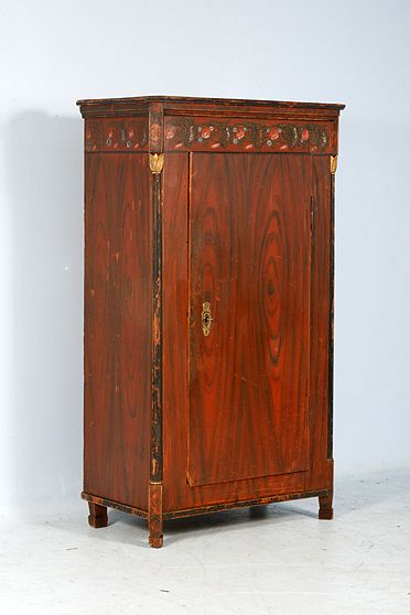 Antique Painted Armoire Cabinet Bavaria/Germany Circa 1800