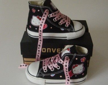 baby converse hand painted hello kitty cop34