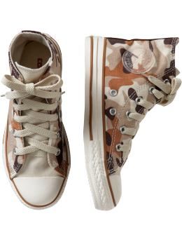 Converse Desert Camo Kids Hi Top Shoe Sneaker Chuck Taylor Size 2 RARE