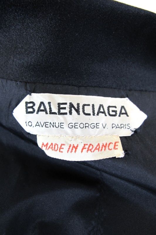Balenciaga at Socialite Auctions Vintage Black Silk Skirt Suit