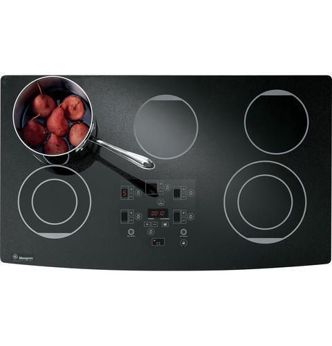 36 GE Monogram Smoothop 5 Burner Electric Cooktop   ZEU36RBFBB