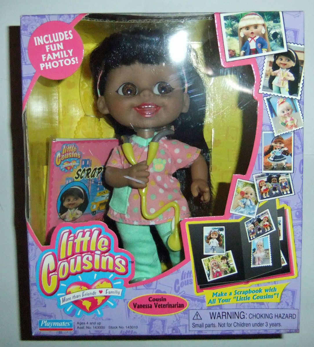 Little Cousins Vanessa Veterinarian Playmates Doll 2002 SEALED MIB