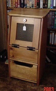 Wood Vegetable Bin Taters Potato Onion Veggie Bin