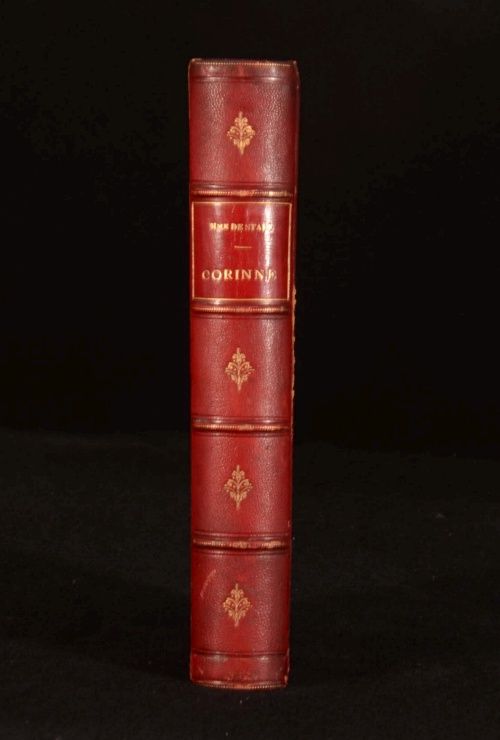 1865 Corinne Madame de Stael Romantic Novel in French