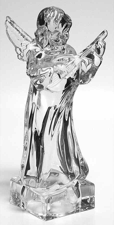 manufacturer mikasa pattern crystal figurine piece angelic mandolin