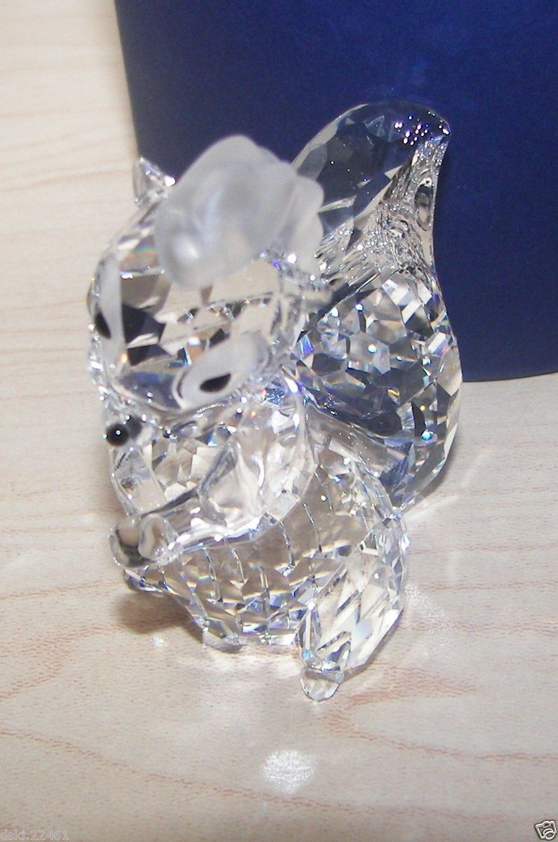 SWAROVSKI CRYSTAL FIGURINE DISNEY BAMBI FLOWER SKUNK WITH BOX & COA