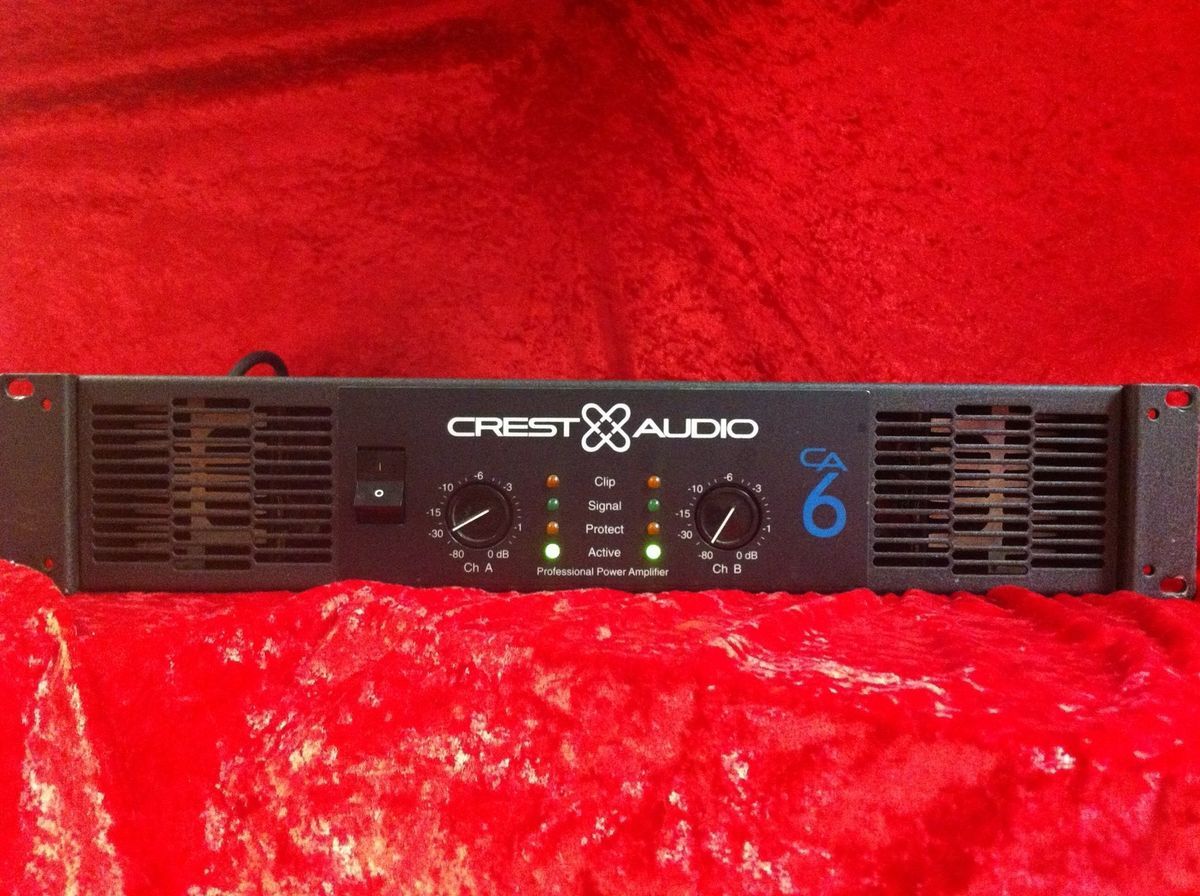 Crest Audio CA6 Dual Channel Professional Power Amplifier DJ Equipment