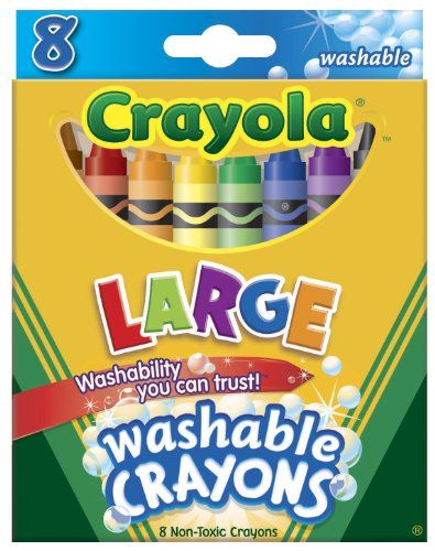 Crayola Washable Crayons Large 8 Colors