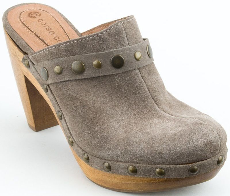 Corso Como Women Shoes Geovana Suede Clog 9 5 Taupe