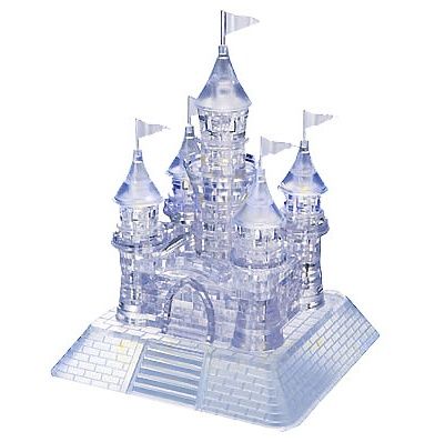 3d puzzle 105 pieces castle crystal puzzles brand jeruel