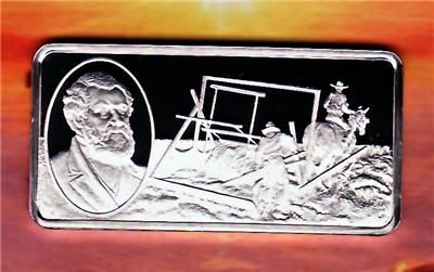 500 Grains Cyrus McCormick Inventor Limited Edition Sterling Silver