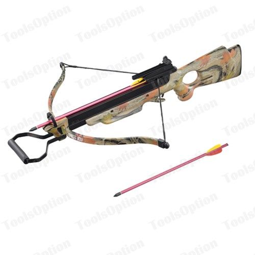 150 lbs Camouflage Green Hunting Crossbow with 2 Arrows