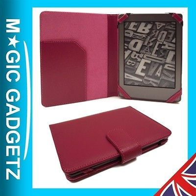 PURPLE LEATHER BOOK CASE COVER WALLET FOR  KINDLE PAPER WHITE