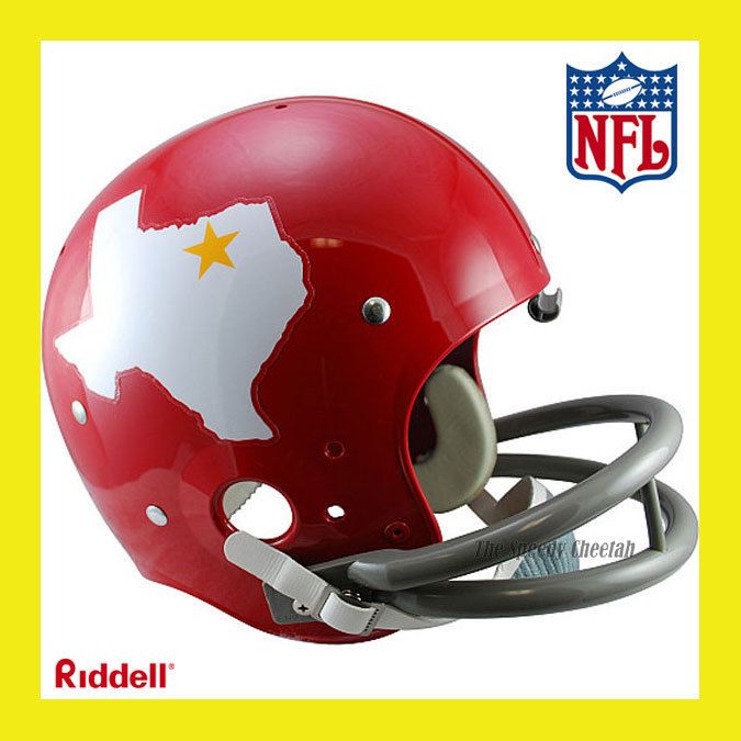 DALLAS TEXANS 1960 1962 TK SUSPENSION THROWBACK FOOTBALL HELMET