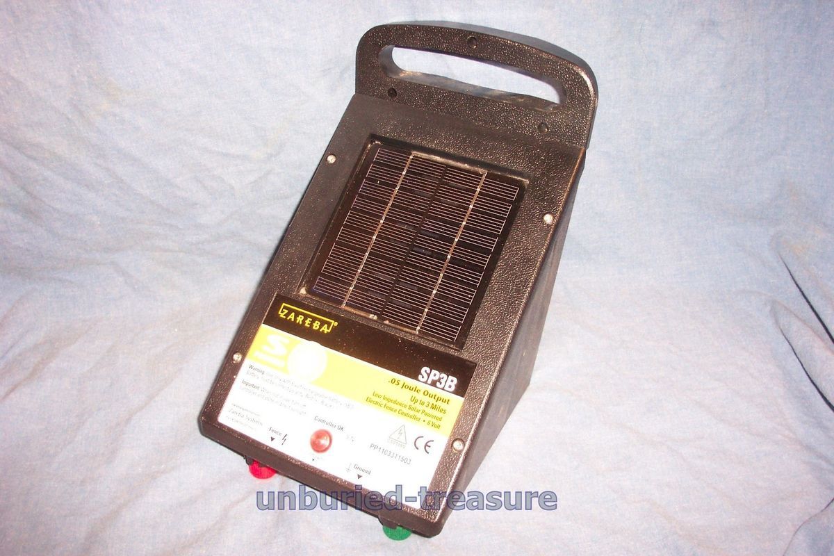 Zareba SP3B 3 Mile Solar Fence Charger Controller Energizer