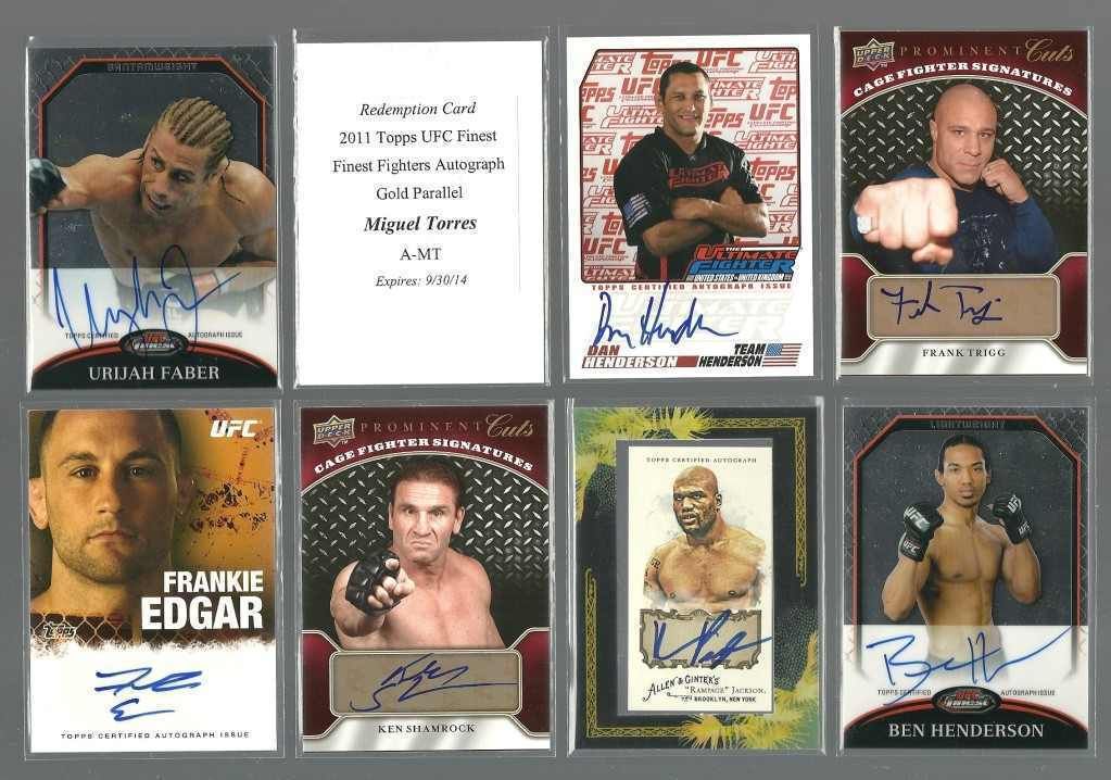  Card UFC Lot Auto SP RED Autograph GOLD /25 RC Lesnar 1/1 Couture Penn