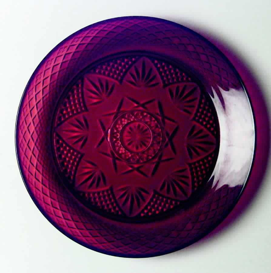 manufacturer cris d arques durand pattern antique ruby piece dinner