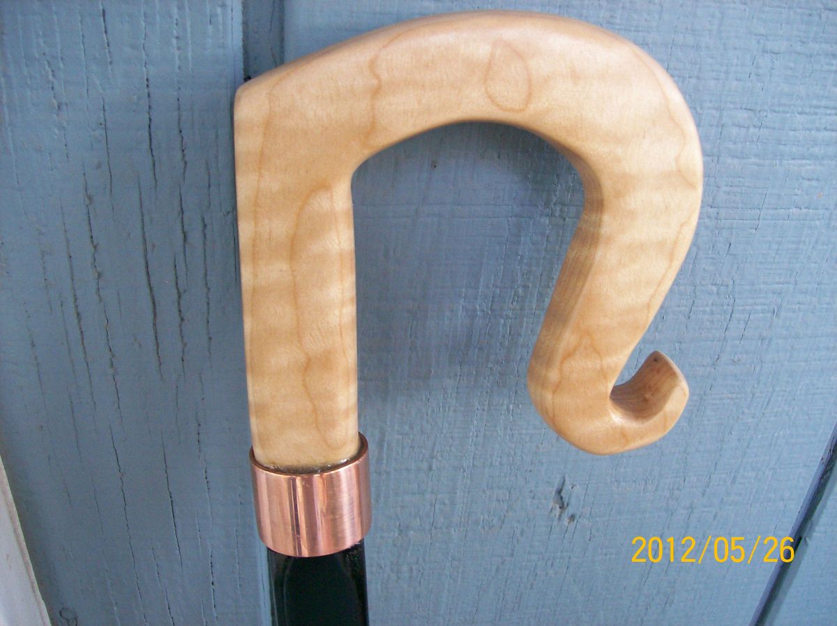 Custom Shepherds Crook Cane Walking Stick Handcrafted