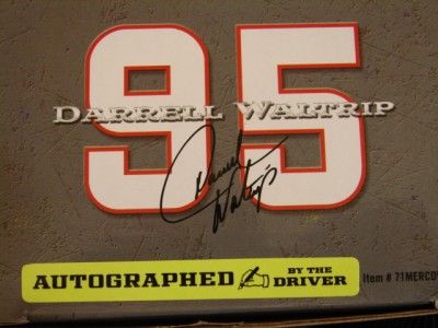 1971 DARRELL WALTRIP #95 AUTOGRAPHED w/COA TERMINAL TRANS MERCURY