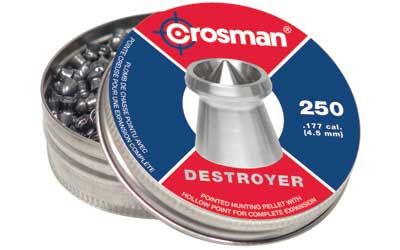 Crosman DS177 Destroyer Pointed Dished Rim .177 Hunting Pellets 250