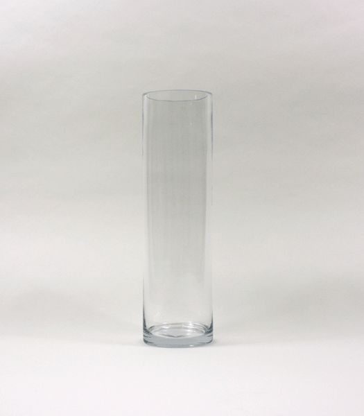 Wholesale Clear Cylinder Glass Vase 4 Opening x 14 Height (12pcs