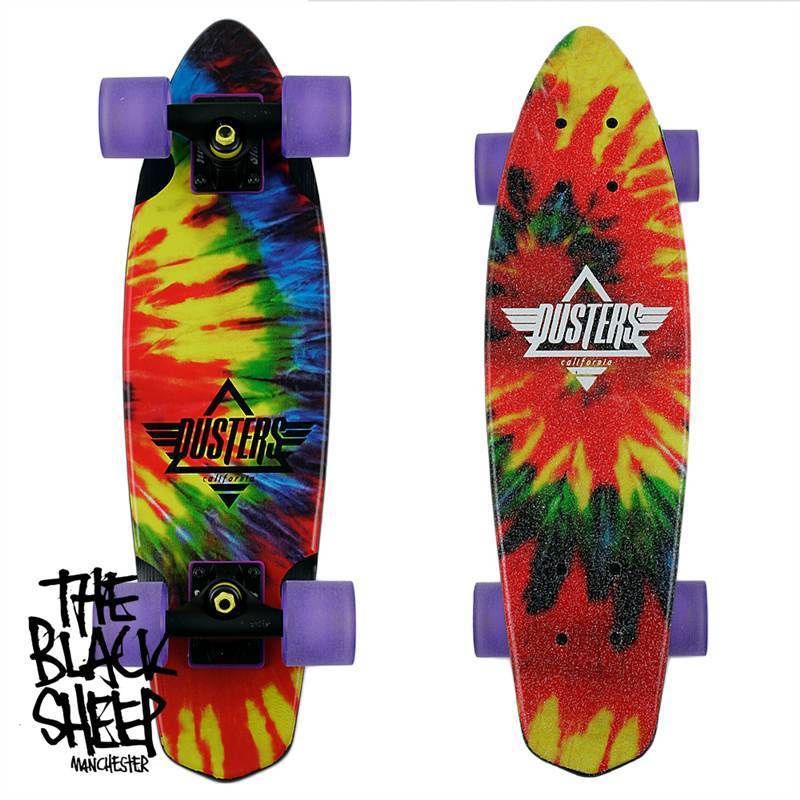 Dusters Skateboards Ace Cruiser Tie Dye 24 inch Old School Cruiser